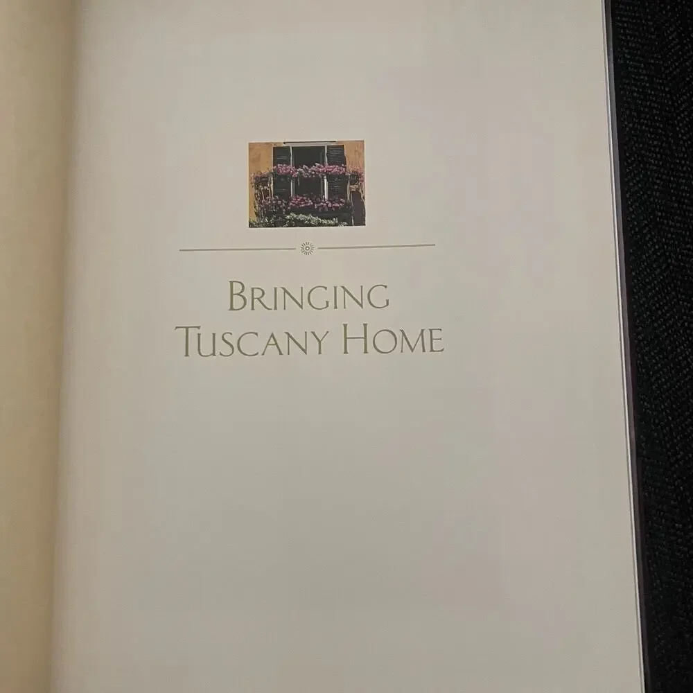 Bringing Tuscany Home: Sensuous Style Author Frances Mayes, hardcover
